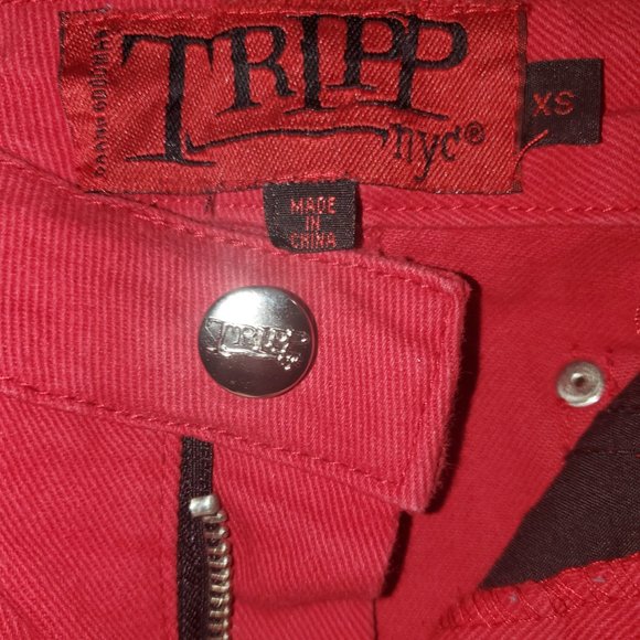 Tripp NYC Red Mini Skirt - Picture 3 of 5